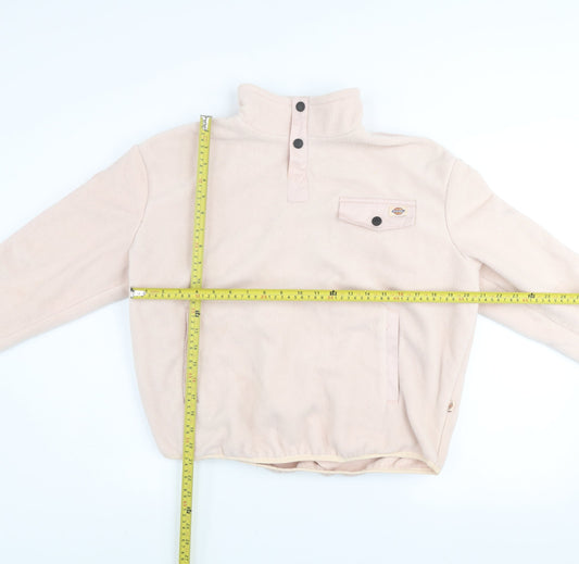 Dickies Womens Beige Fleece Pullover Sweatshirt Medium