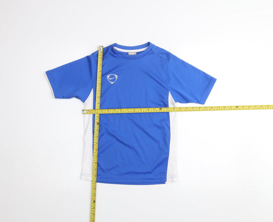 Nike Boys Blue Performance T-Shirt Size 8-10 Years Short Sleeve Lightweight Top