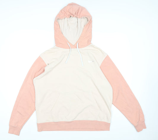 Womens UK M Regular Nike Multicoloured Pullover Hoodie