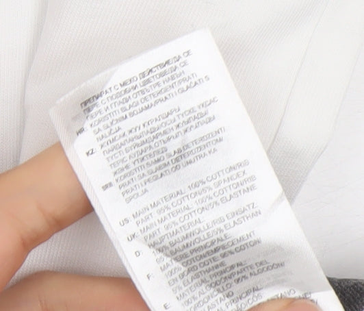 Adidas Women's Black White Colourblock T-Shirt Dress M