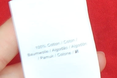 Fred Perry Men's Red Graphic Logo T-Shirt Size S Cotton Crew Neck