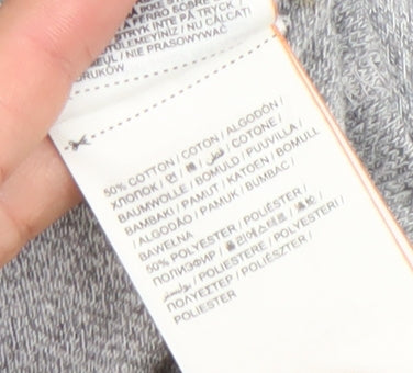 Superdry Men's Grey Colourblock Sports T-Shirt Size M