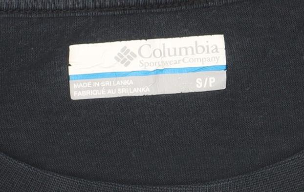 Mens UK Size S Columbia Black Cotton T-Shirt