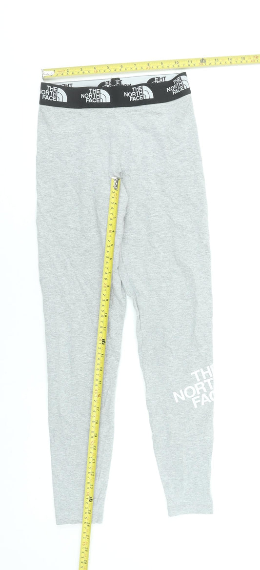 The North Face Womens Grey XS Leggings Cotton Blend Stretch Activewear