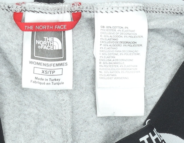 The North Face Womens Grey XS Leggings Cotton Blend Stretch Activewear