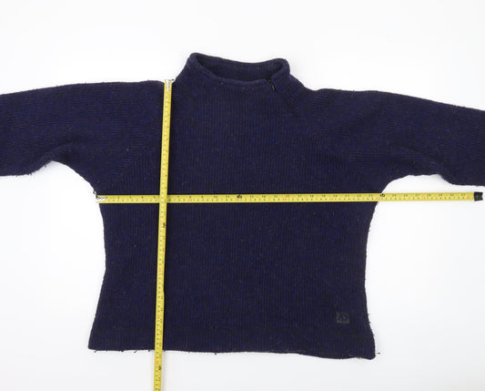 Womens UK 14 Regular Craghoppers Blue Pullover Tight-Knit