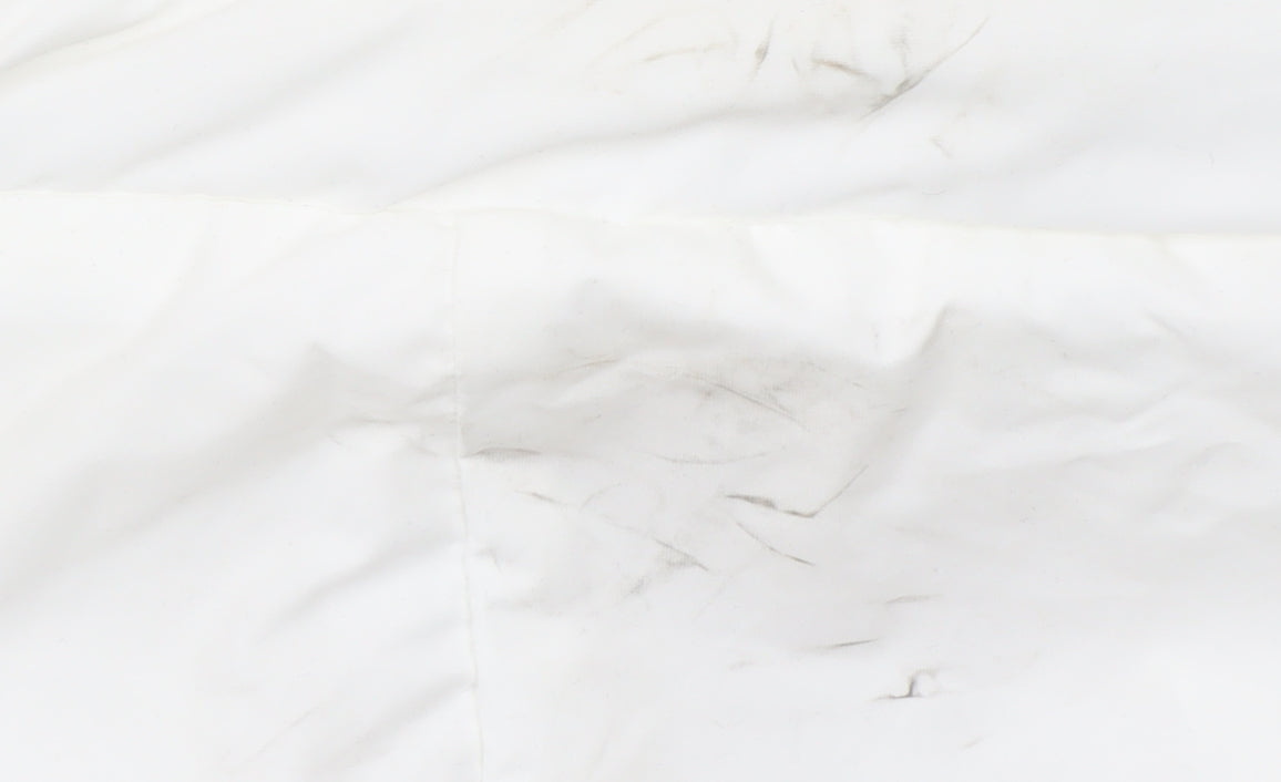 Superdry Women's White Puffer Jacket Size 14 Hooded Winter Coat