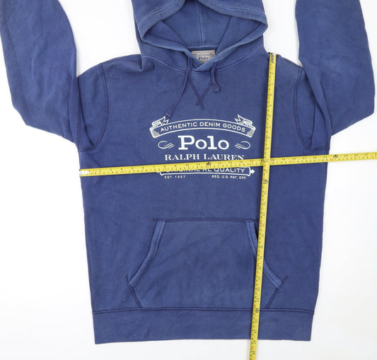 Polo Ralph Lauren Men's Blue M Pullover Hoodie Classic Logo