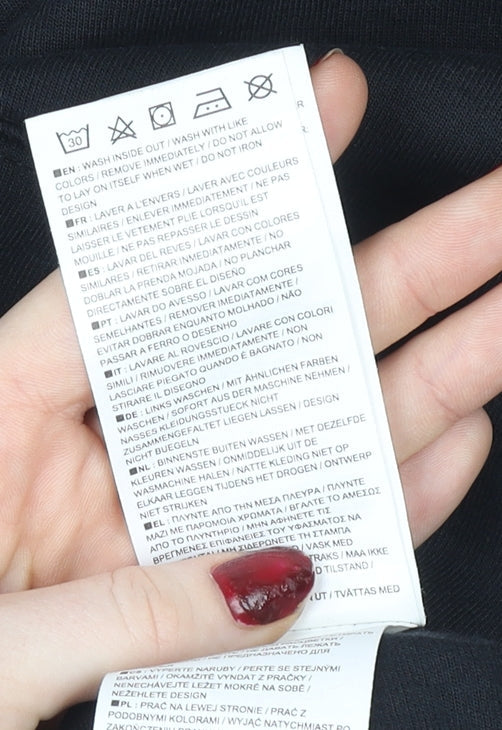 Nike Men's Black Small Hooded Track Jacket Full Zip