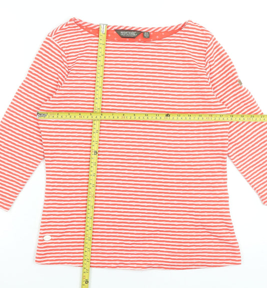 Womens UK Size 10 Regatta Red Polyester Blend T-Shirt