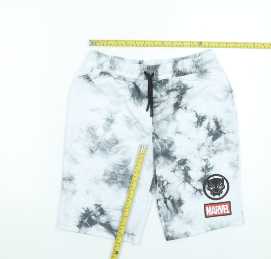 Marvel Boys Grey Tie Dye Black Panther Sweat Shorts 14-15 Years