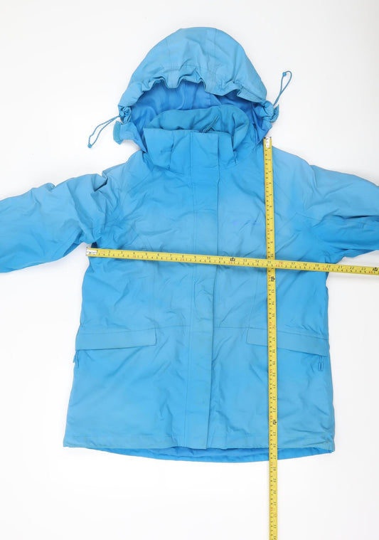 Womens UK Size 16 Regular Mountain Warehouse Blue Polyester Jacket