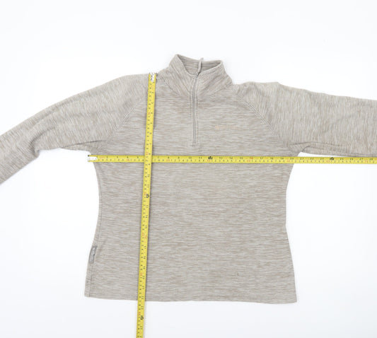 Womens UK 12 Regular Mountain Warehouse Beige Pullover Sweatshirt