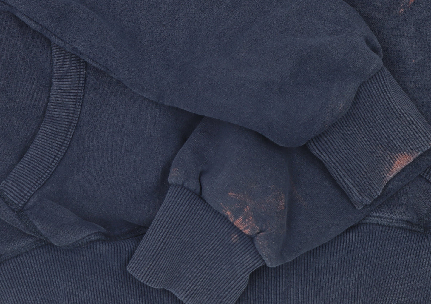 Superdry Women Navy Pullover Hoodie Medium Sports Logo Cotton Blend