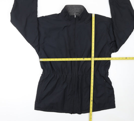 Cutter & Buck Women's Black Mid-Length Windbreaker Jacket Size M