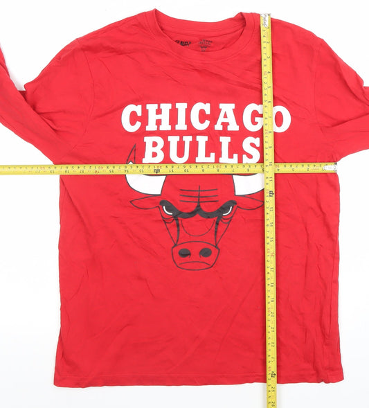 Mens UK Size S NBA Red Cotton T-Shirt