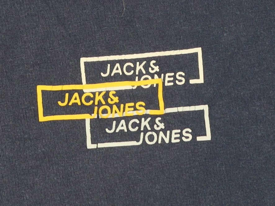 Mens UK Size L JACK & JONES Blue Cotton T-Shirt