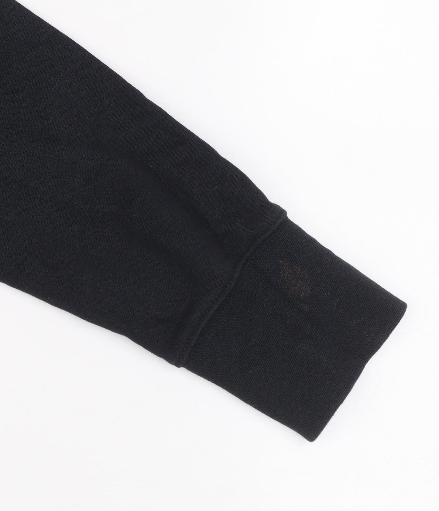 Nike Girls Black XL Hoodie Sweatshirt with Yellow Logo Cotton Blend