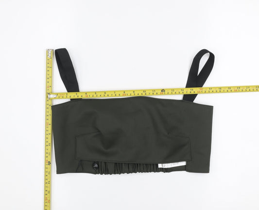 Zara Women Green Wool Blend Camisole Tank Top L