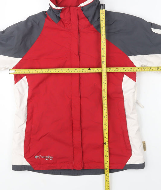 Columbia Men's Red Grey Sport Puffer Jacket Size S