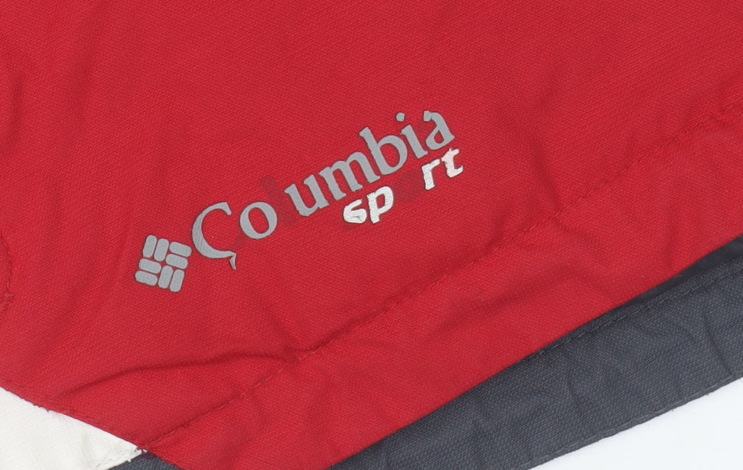 Columbia Men's Red Grey Sport Puffer Jacket Size S