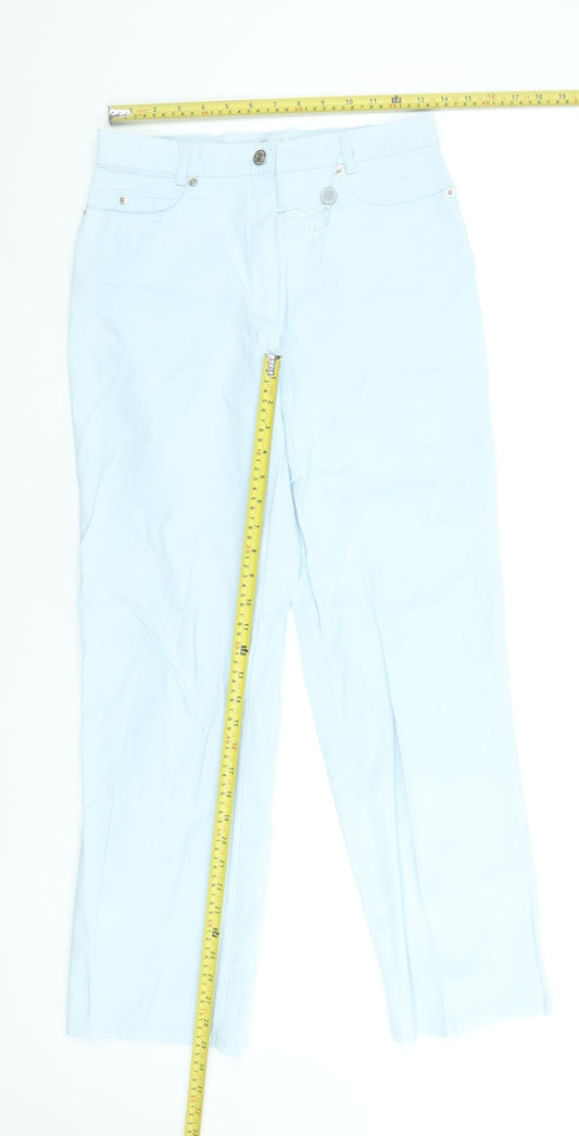 Lady Augusta Women's Blue Straight Stretch Jeans Size 14