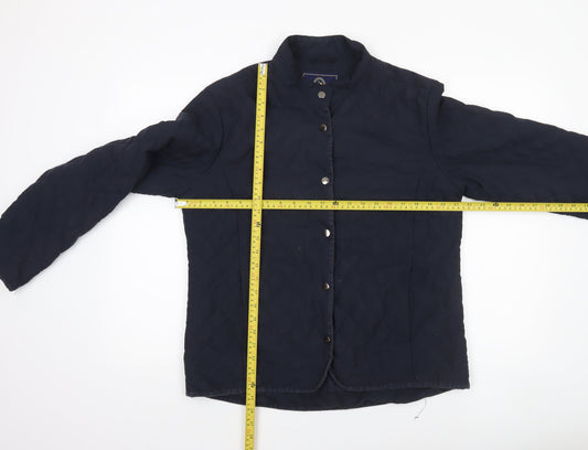 P.G. Field Men's Blue Quilted Mid-Length Jacket M Outdoor Weatherwear