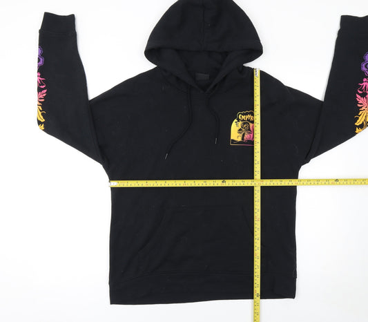 Empyre Women's Black Hoodie Medium Pullover Graphic Print Sweatshirt