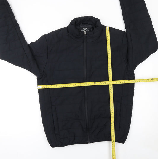 Giordano Boys Black M Puffer Jacket Polyester Lightweight Autumn Winter