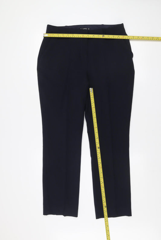 Dunnes Women Blue Size 12 Dress Pants Straight Leg Work Trousers