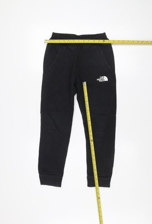 The North Face Boys Black Jogger Sweatpants M Regular Fit Fleece Trousers