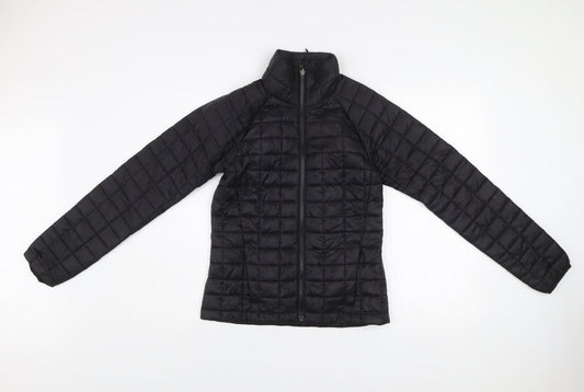 Womens UK Size XS Regular The North Face Black Nylon Jacket