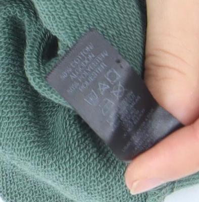 Additional view of Dunnes Women’s Green 1/2 Zip Pullover Sweatshirt UK 14