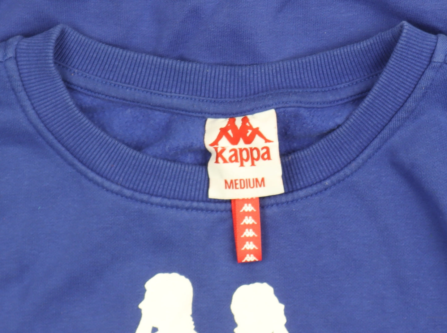 Kappa Women Blue Medium Logo Crew Neck Pullover Sweatshirt