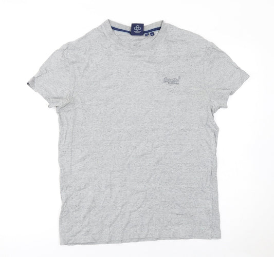 Mens UK Size M Superdry Grey Cotton T-Shirt