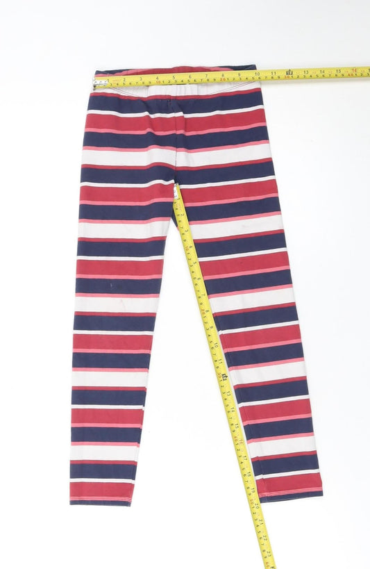 Tommy Hilfiger Girls Multicoloured Striped Ankle Leggings Age 8 Years