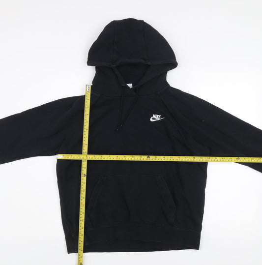 Mens UK M Regular Nike Black Pullover Hoodie