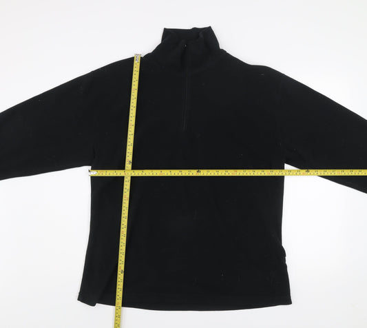 Snow+Rock Men's Black XL Fleece 1/2 Zip Pullover Sweatshirt