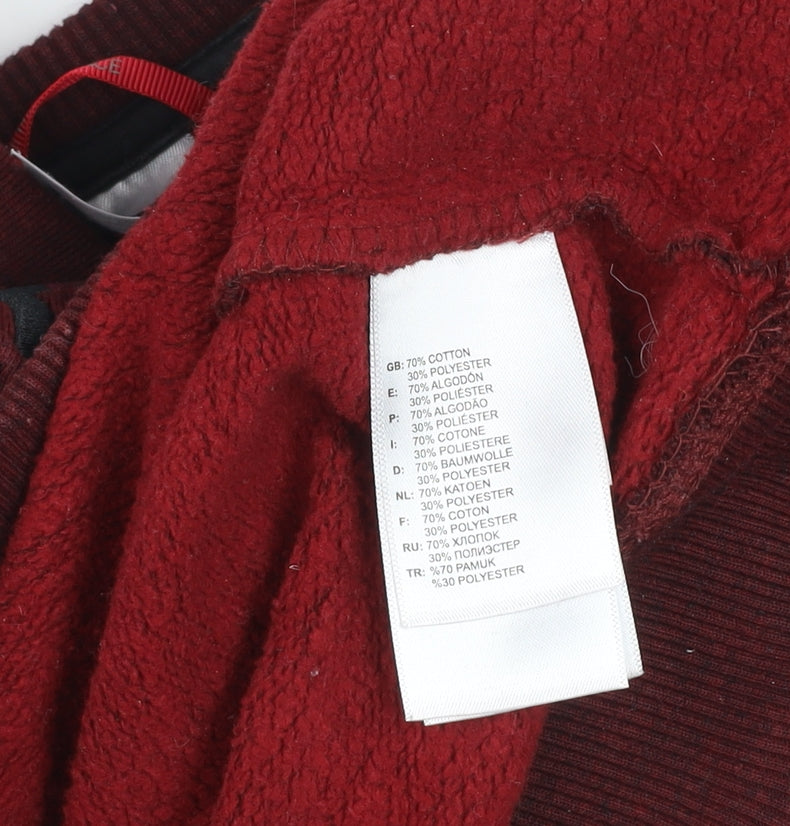 The North Face Men's Brown Logo Crew Neck Pullover Sweatshirt Size S