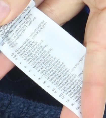 Adidas Boys Blue 7-8 Years Track Pants Quick Dry Elastic Waist Activewear