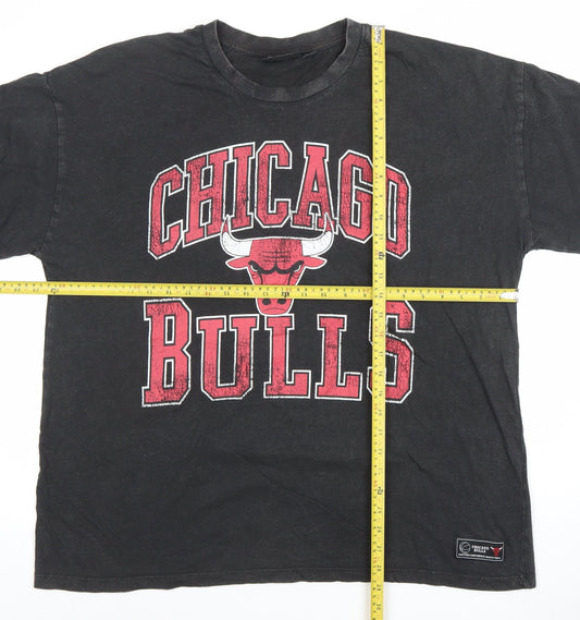 Mens UK Size L NBA Black Cotton T-Shirt
