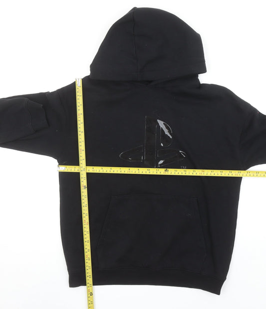 H&M Teens Black PlayStation Hooded Pullover Sweatshirt UK 12-14Y