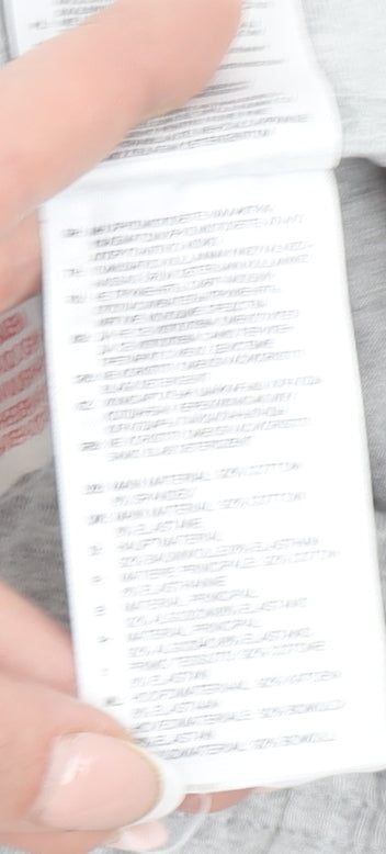 Adidas Girls Grey Pink Side Stripe Cotton Stretch Ankle Leggings 12 Years