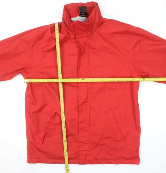 R206X Men’s Red Full Zip Lined Lightweight Jacket XL