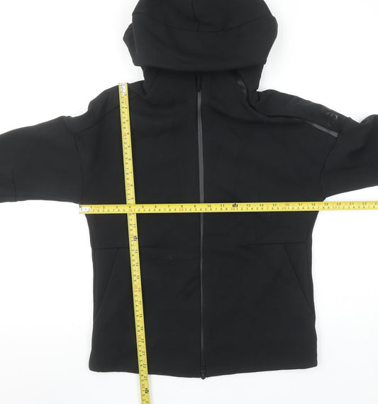 Adidas Women's Black Full Zip Hoodie Medium Cotton Blend