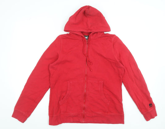 Womens UK XL Regular Helly Hansen Red Full Zip Hoodie