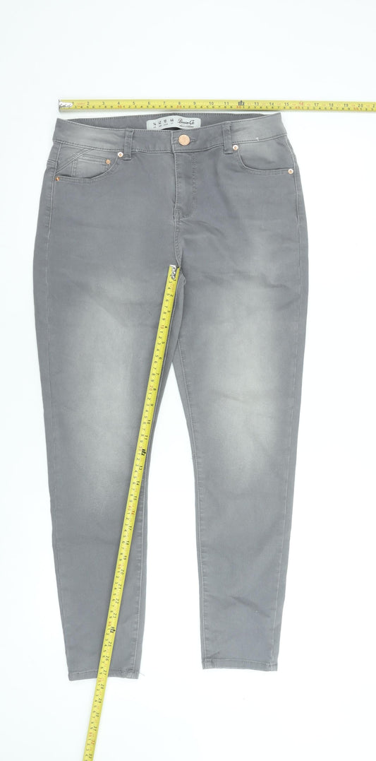 Denim Co Women Grey Size 14 Skinny Stretch Jeans
