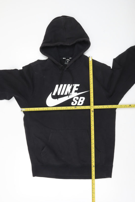 Nike SB Men’s Black Pullover Hoodie Size S Fleece Skate Logo Sweatshirt
