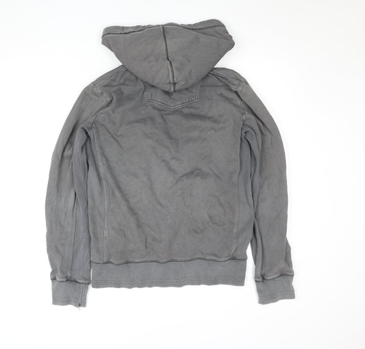 Mens UK S Regular FatFace Grey Full Zip Hoodie