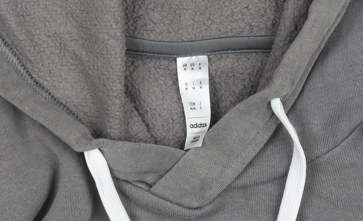 Additional view of Adidas men’s grey pullover hoodie m regular fit sports sweatshirt